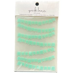 Park Lane Paperie Pennants Banner Embossing Folder Paper Crafts Journaling NIP‎